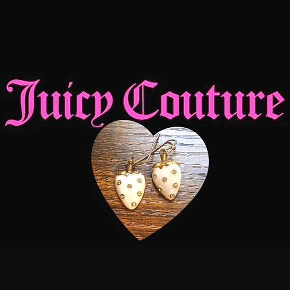 JUICY COUTURE Strawberries 🍓 and cream dangle earrings fashion - Picture 1 of 7